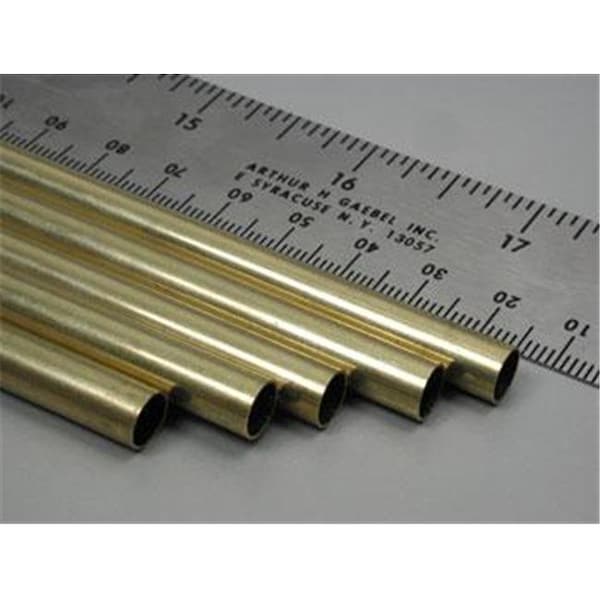 K&S Engineering K&S Engineering K-S1150 0.28 in. Round Brass Tube - 5 Piece K+S1150 - main